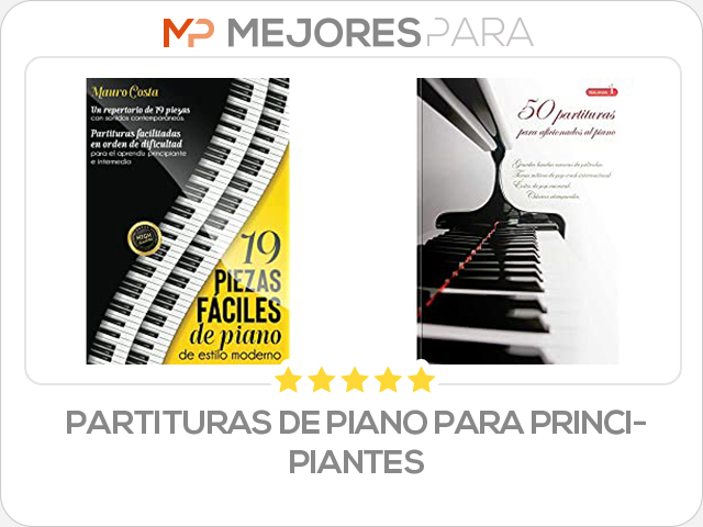 partituras de piano para principiantes