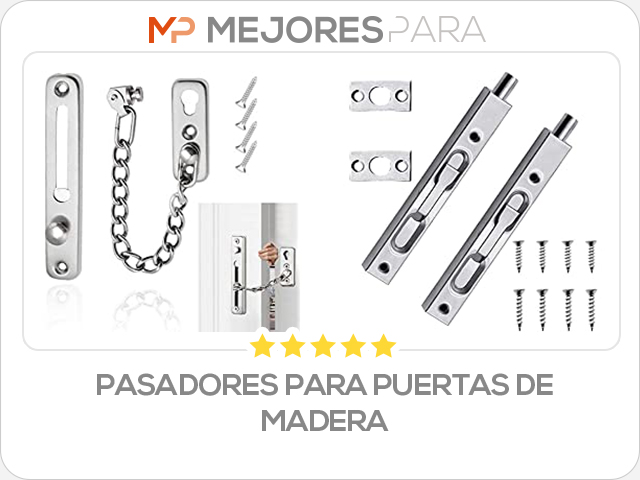 pasadores para puertas de madera