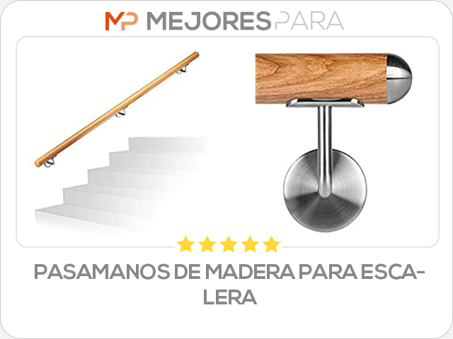 pasamanos de madera para escalera