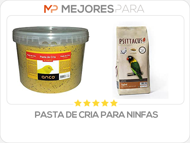 pasta de cria para ninfas