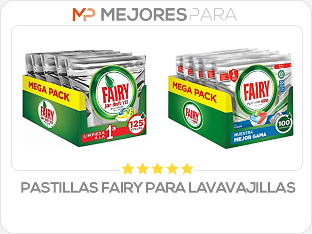 pastillas fairy para lavavajillas