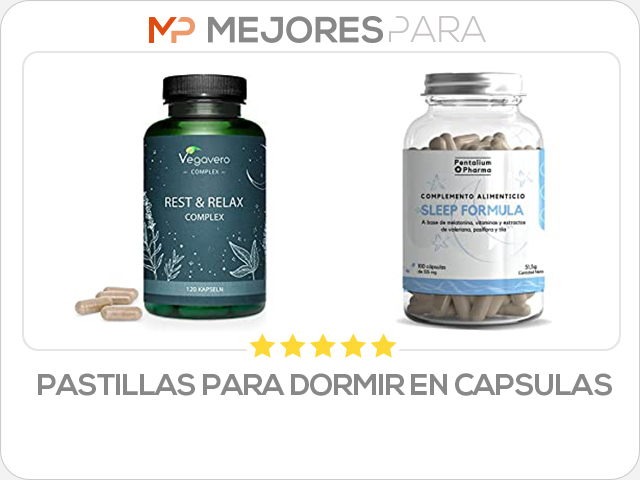 pastillas para dormir en capsulas