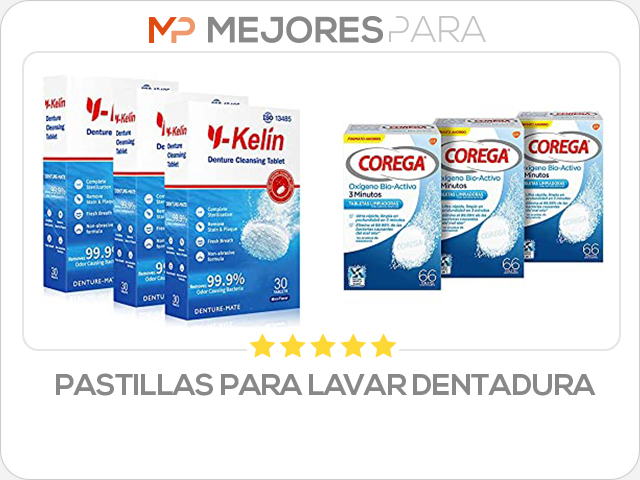 pastillas para lavar dentadura