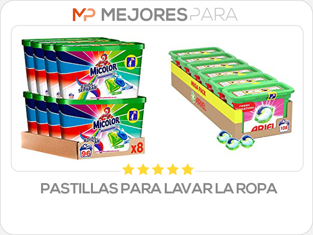 pastillas para lavar la ropa