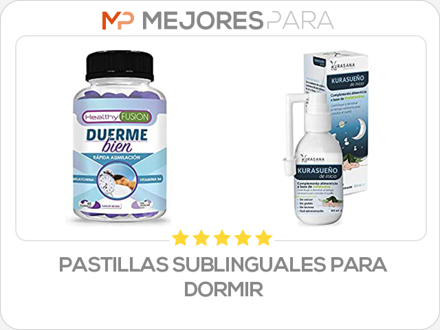 pastillas sublinguales para dormir