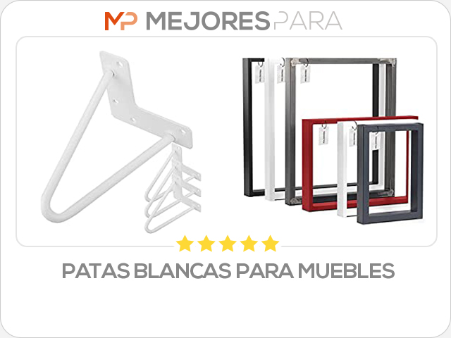 patas blancas para muebles