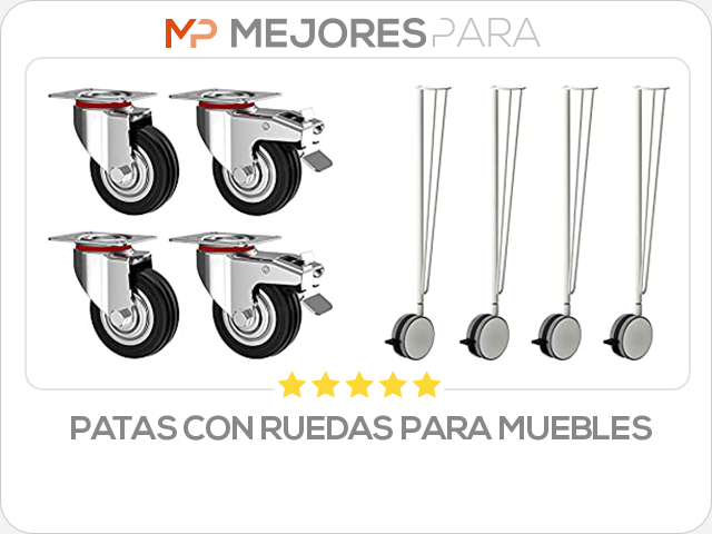 patas con ruedas para muebles