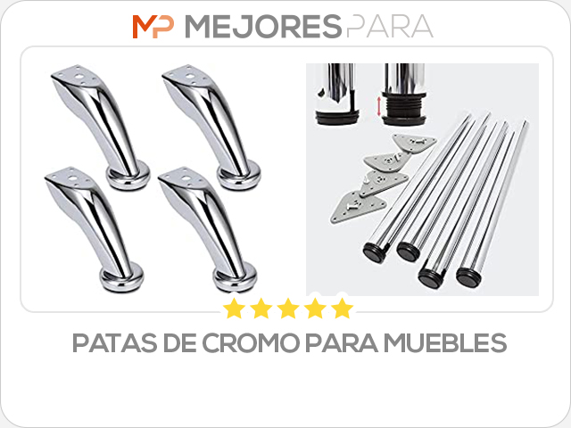 patas de cromo para muebles