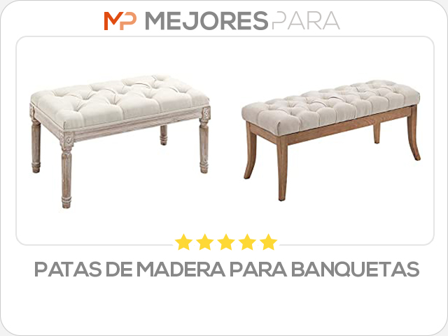 patas de madera para banquetas