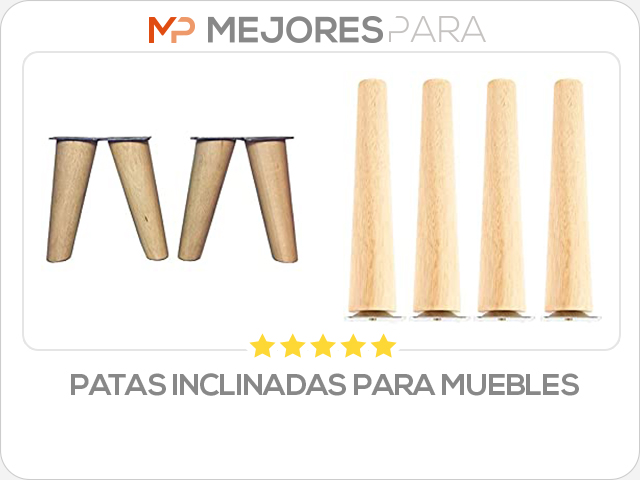 patas inclinadas para muebles