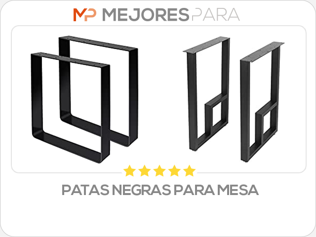 patas negras para mesa