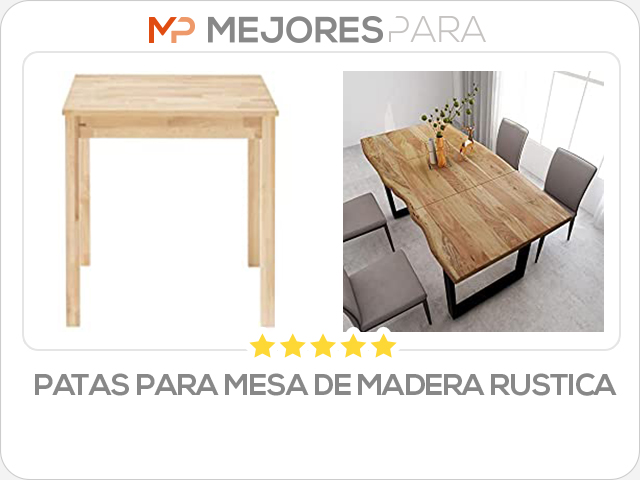 patas para mesa de madera rustica