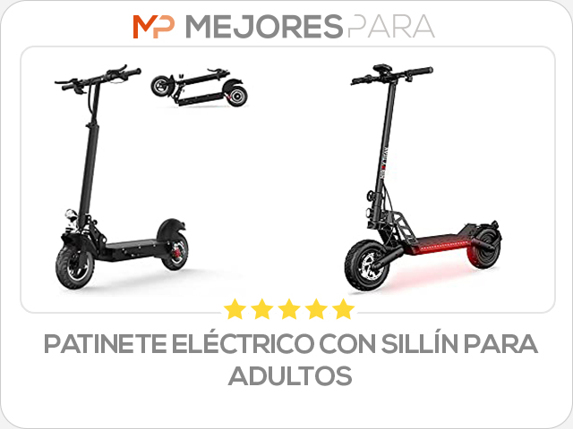 patinete eléctrico con sillín para adultos