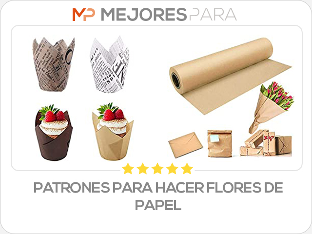 patrones para hacer flores de papel