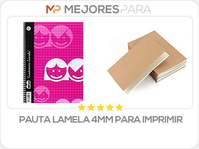 pauta lamela 4mm para imprimir