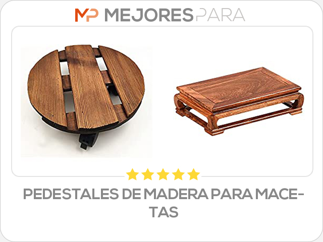 pedestales de madera para macetas