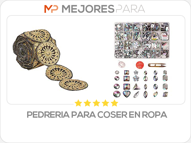 pedreria para coser en ropa