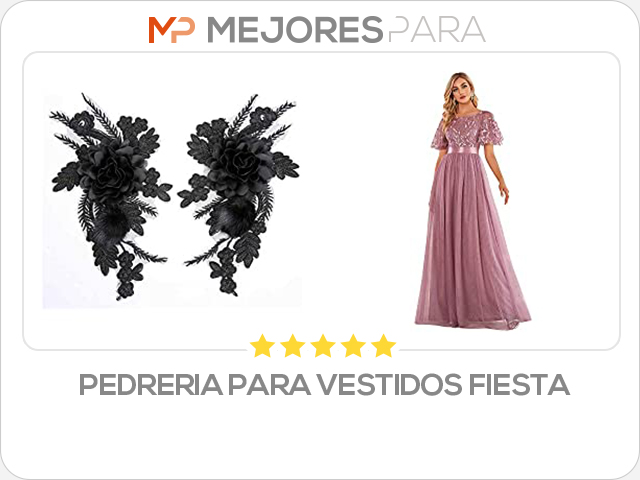 pedreria para vestidos fiesta