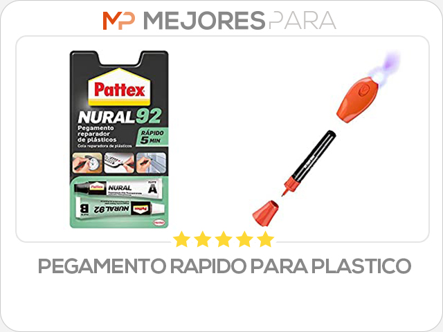 pegamento rapido para plastico