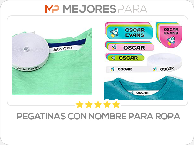 pegatinas con nombre para ropa