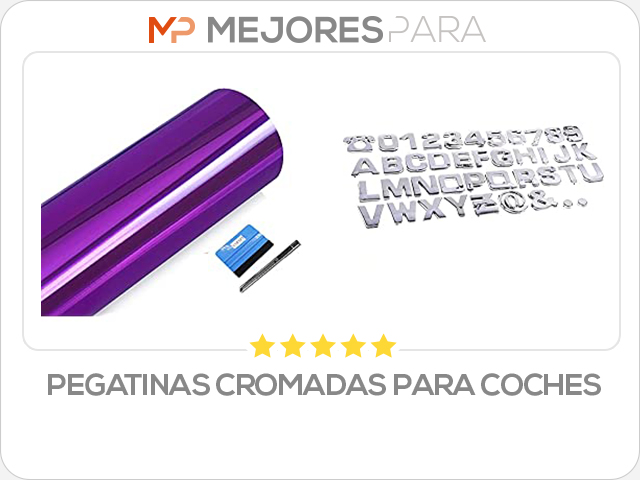 pegatinas cromadas para coches