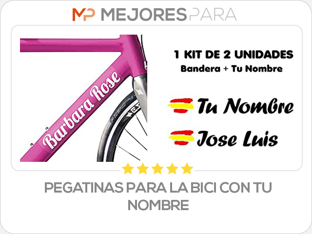 pegatinas para la bici con tu nombre