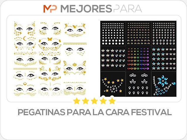 pegatinas para la cara festival