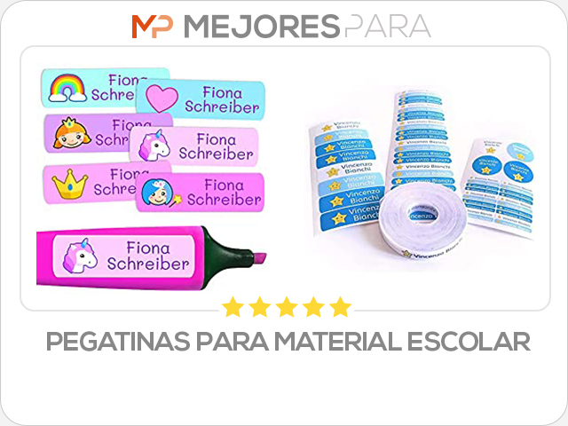 pegatinas para material escolar