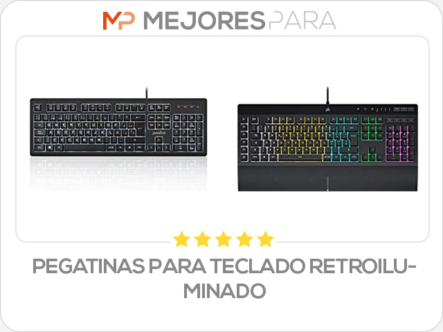 pegatinas para teclado retroiluminado