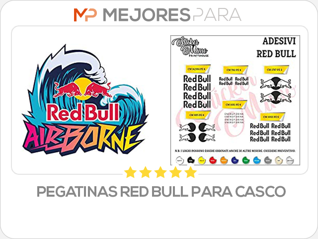 pegatinas red bull para casco