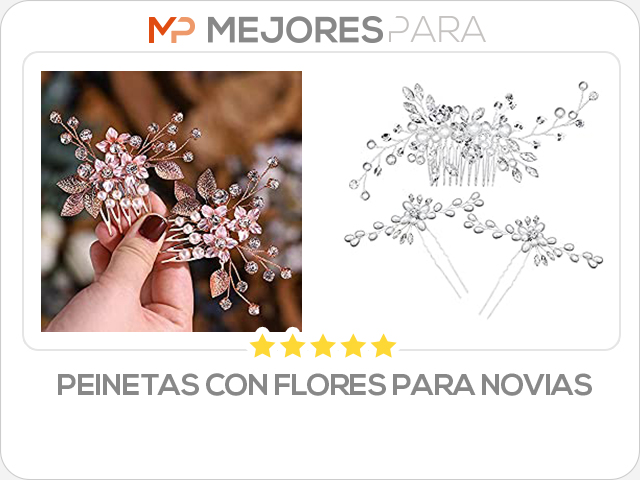 peinetas con flores para novias