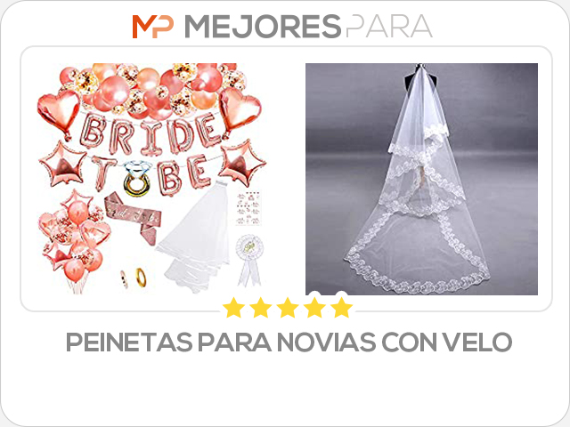 peinetas para novias con velo