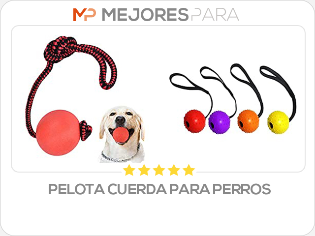 pelota cuerda para perros