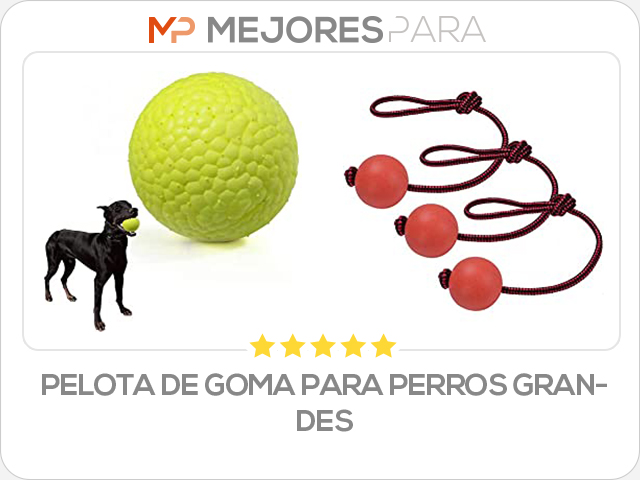 pelota de goma para perros grandes