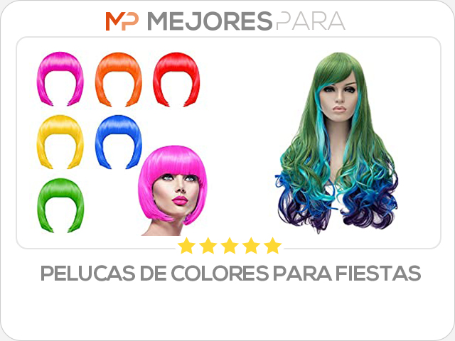 pelucas de colores para fiestas