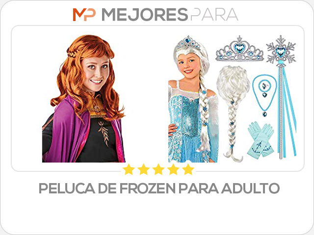 peluca de frozen para adulto