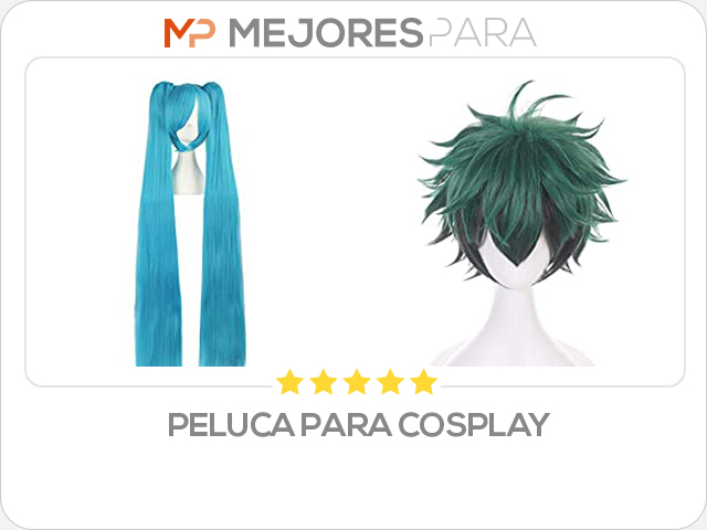 peluca para cosplay