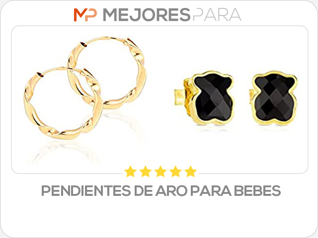 pendientes de aro para bebes