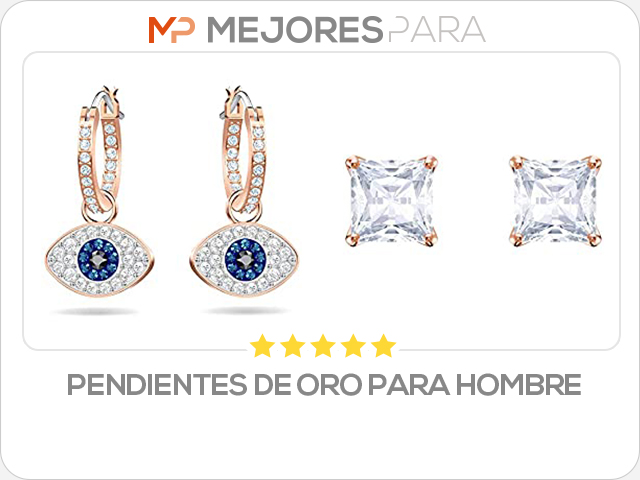 pendientes de oro para hombre