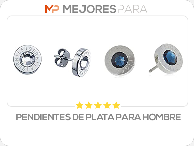 pendientes de plata para hombre