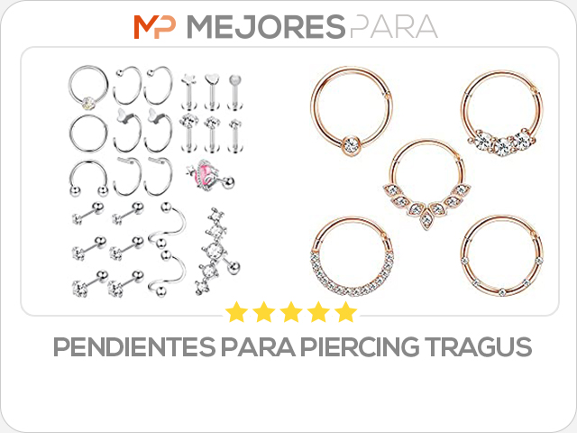 pendientes para piercing tragus