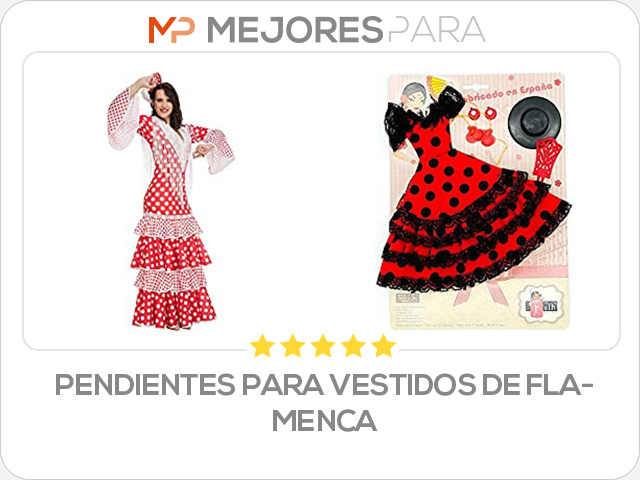 pendientes para vestidos de flamenca