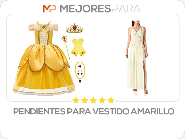 pendientes para vestido amarillo