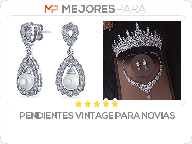 pendientes vintage para novias