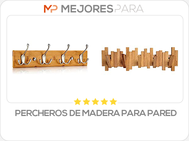 percheros de madera para pared