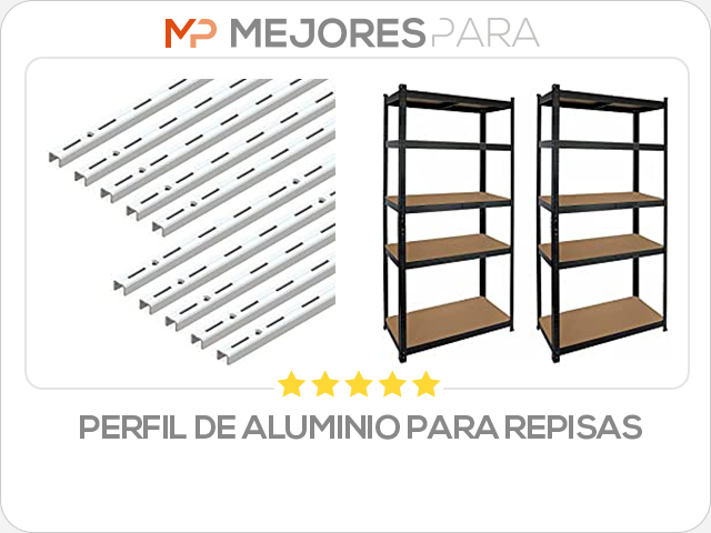 perfil de aluminio para repisas