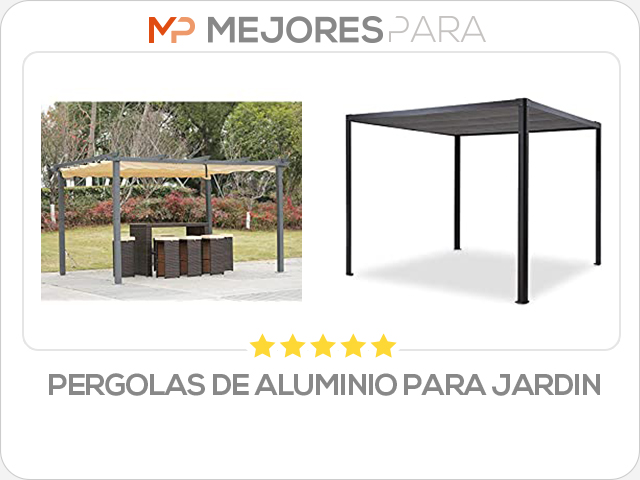 pergolas de aluminio para jardin