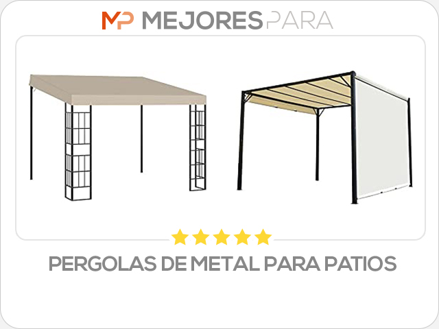 pergolas de metal para patios