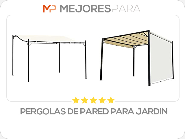 pergolas de pared para jardin