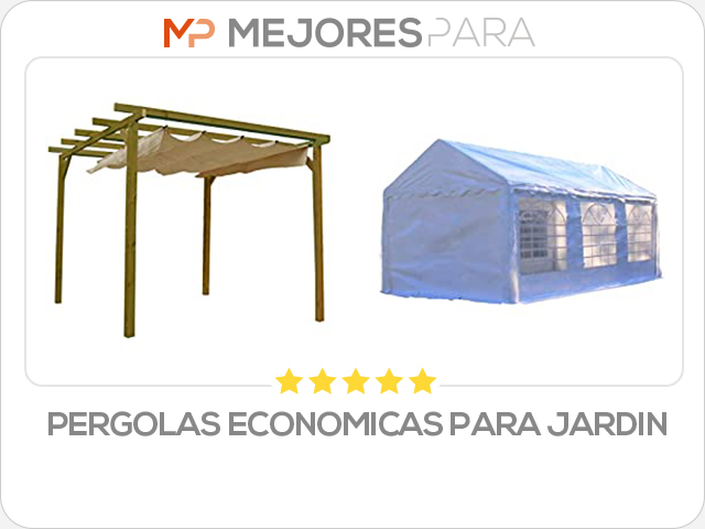 pergolas economicas para jardin